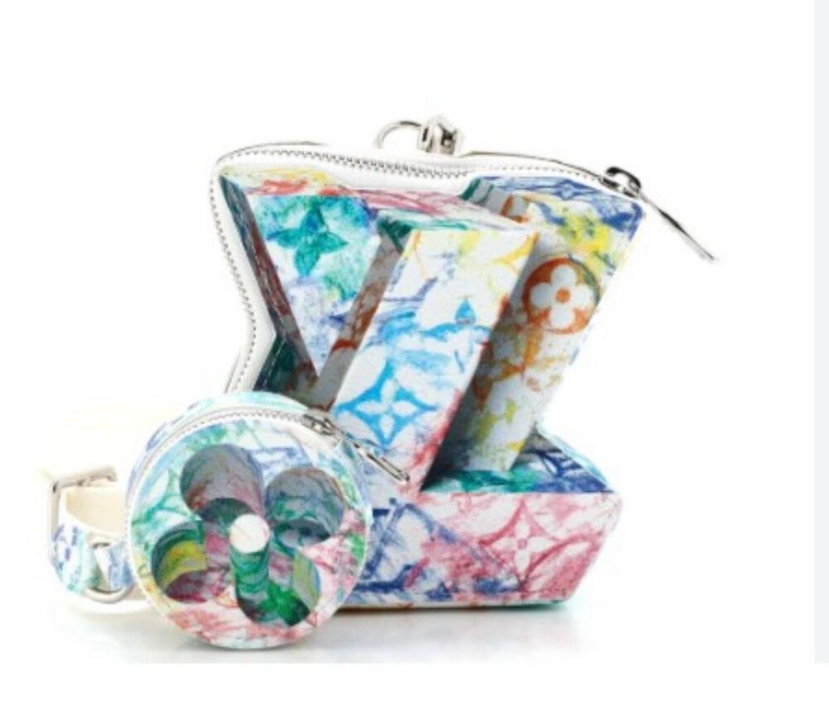 Louis Vuitton LV Block Limited Edition Monogram Pastel Multicolor Crossbody Bag