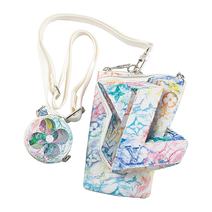 Louis Vuitton LV Block Limited Edition Monogram Pastel Multicolor Crossbody Bag