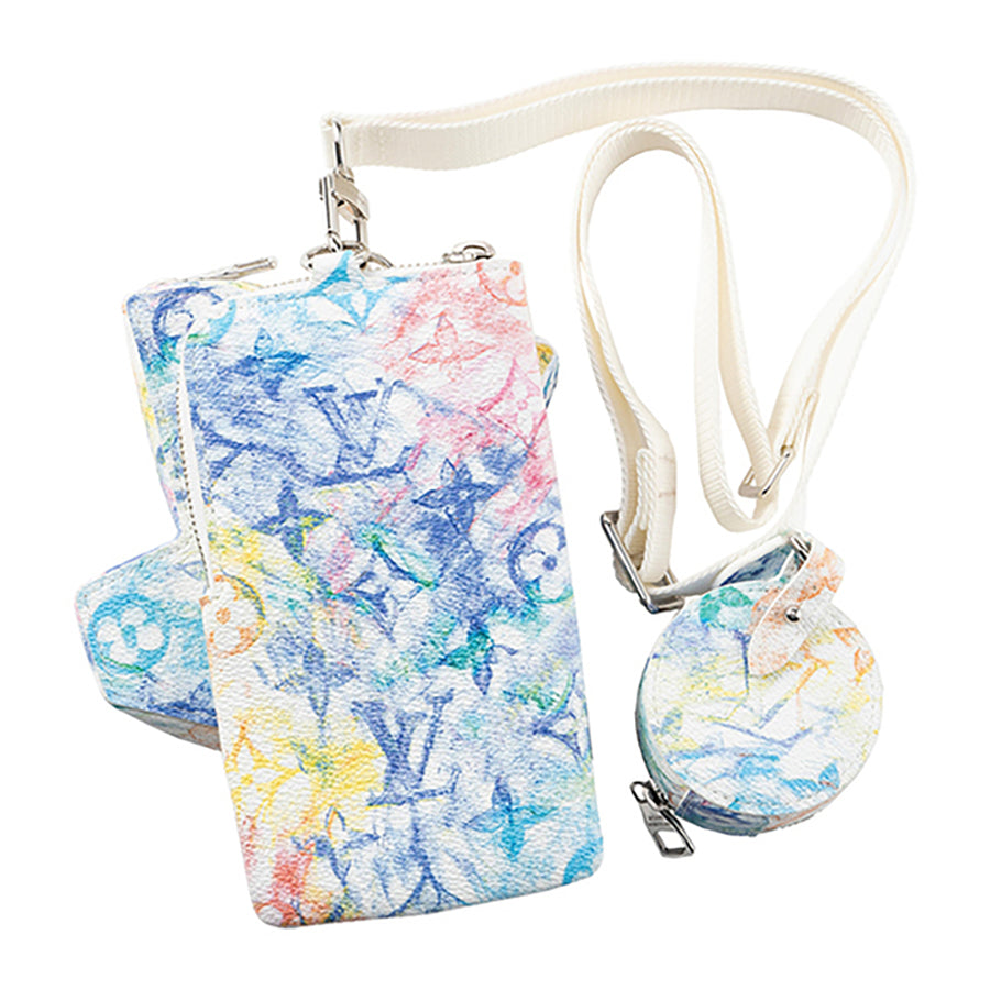 Louis Vuitton LV Block Limited Edition Monogram Pastel Multicolor Crossbody Bag