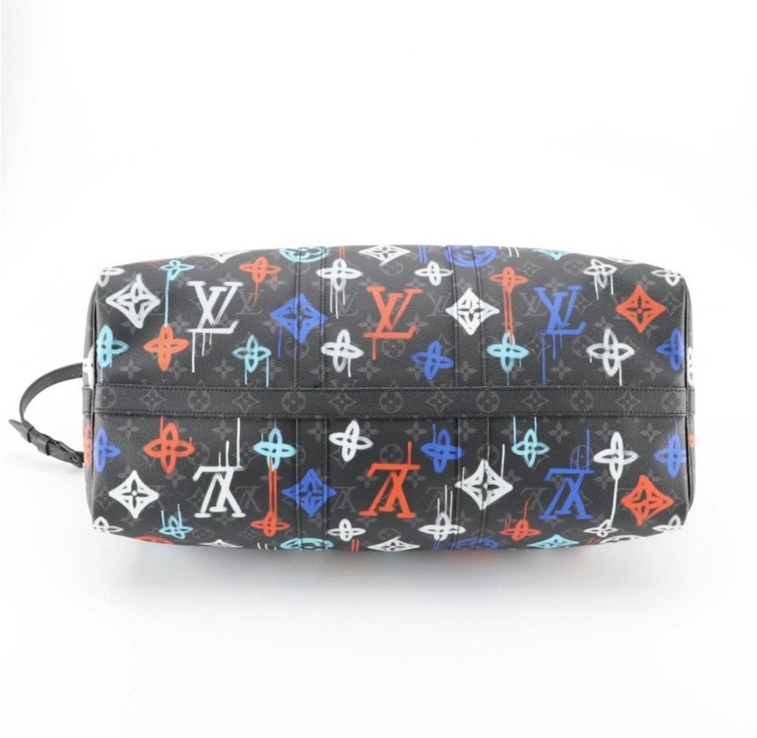 Louis Vuitton Keepall Bandouliere 50 Graffiti Monogram Duffle Bag
