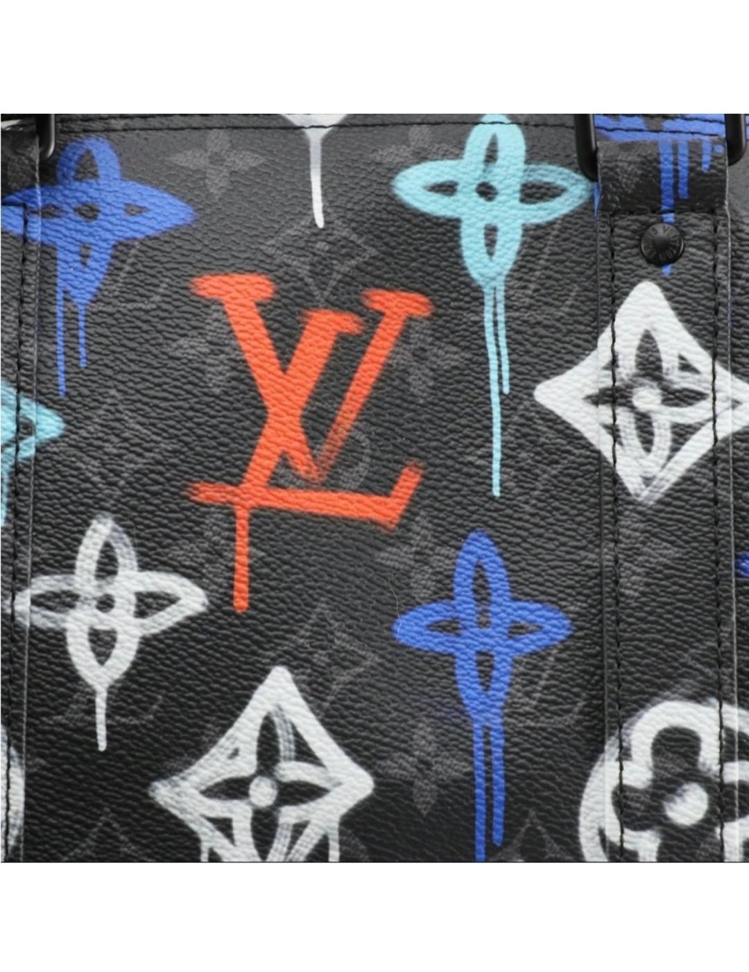 Louis Vuitton Keepall Bandouliere 50 Graffiti Monogram Duffle Bag